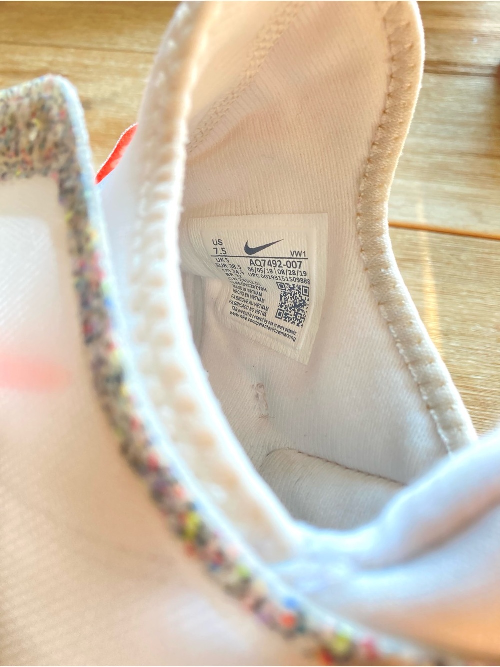 Nike Air Max Bella TR 2 Training Sneakers Phantom Lava Glow White Pink Women 7.5 - Picture 7 of 9